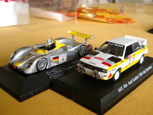 Audi Quattro Rally 1984
<br />Audi R8 Le Mans 2000