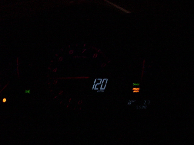 Et voilà en fonctionnement, réglé à 120km/h.