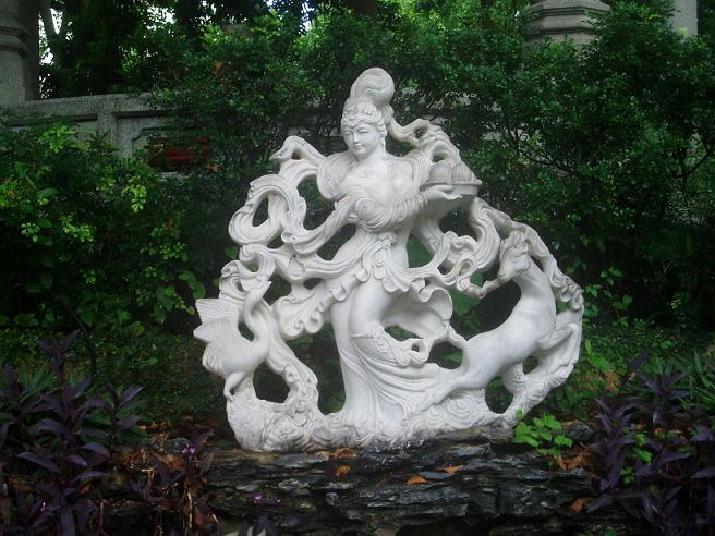 Decoration dans 1 jardin de Macao
