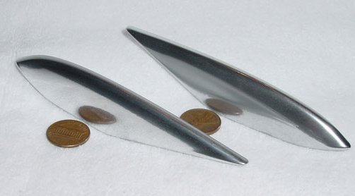 ailettes - finition aluminium poli