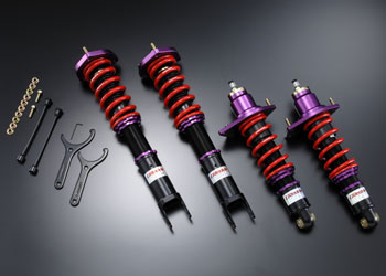 Kit suspension ultra performant. Pistons 46mm en mono tube, avec 32 reglages de dureté!!!!
<br />
<br />Kit concu dans le soucis du details pour une fiabilité et efficacité maximum
<br />
<br />Conception pour un usage circuit sans negligé le confort sur route.
<br />Prix: 1890 €