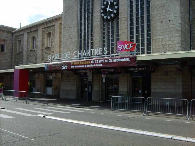 La gare de Chartres, super hein.