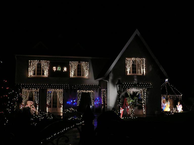 le village illuminé , superbe !