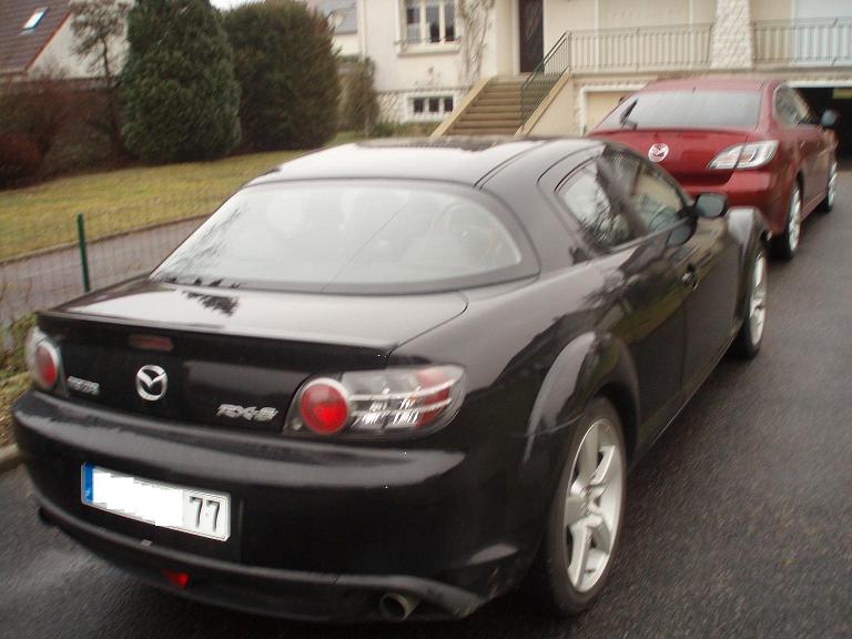 nouvelle mazda 6 finition sport a papa avec ma voiture (arriere)