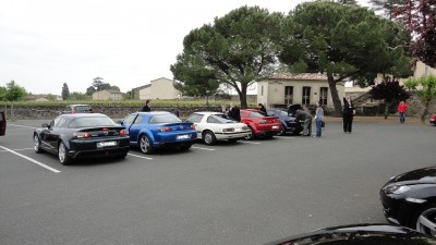 Arrivé puis invasion de 8 sur le parking