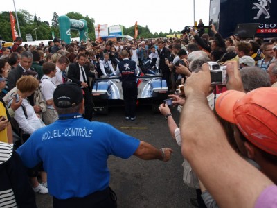 Une lionne dans la foule