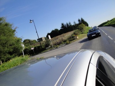 Sur la route pour rejoindre le circuit