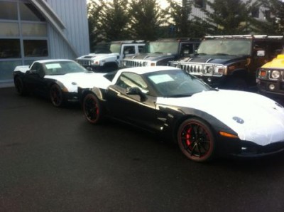 On commence par de la bestiale de chez bestiale mieux connu sous le nom de Corvette C6 Zr1
