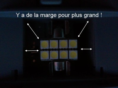 Possibilité de mettre plus de leds