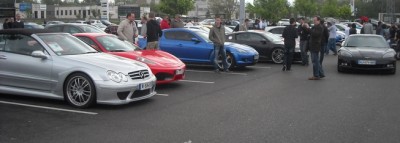 merco, ferrari, rx8 top classe moumoute, r8, ferrari et une corvette qui passait par là....